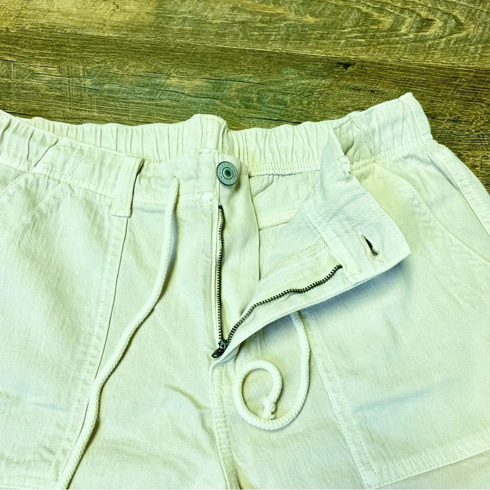 American Eagle AE Jogger Pants Jeans Size 10 Khaki Beige Drawstring - Picture 10 of 11